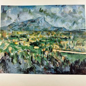 Vintage Paul Cezanne Mont Sainte Victoire Unframed 9.75" X 7.75"